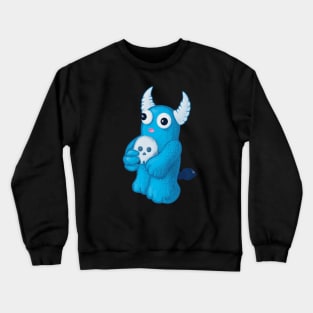Creepy Cute Blue Demon Crewneck Sweatshirt